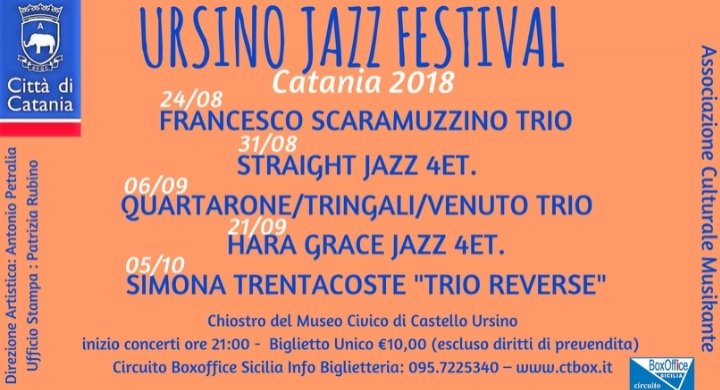 Jazz Festival presso la Corte del Museo Civico di Castello Ursino
