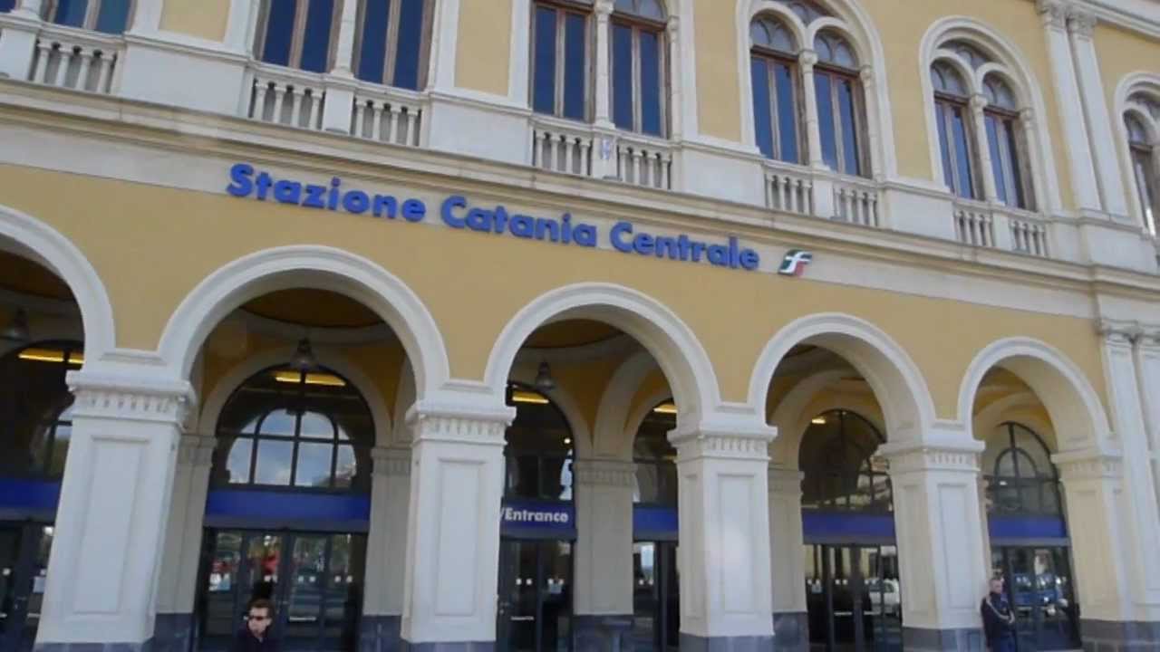 La Stazione centrale delle ferrovie dello Stato di Catania