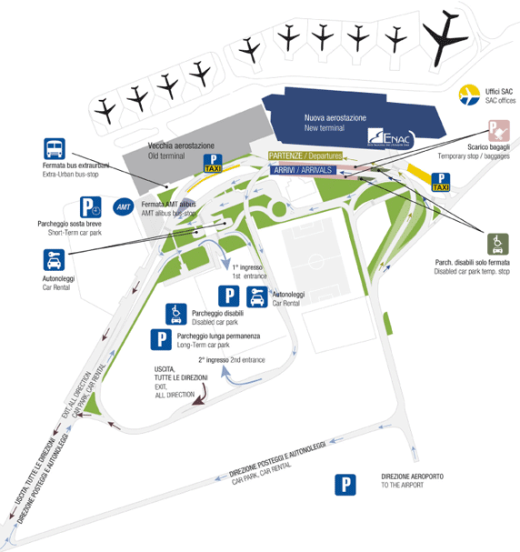 Mappa interna Aeroporto di Catania