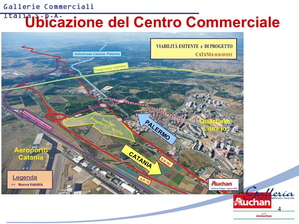 mappa del Centro Commerciale porte di catania