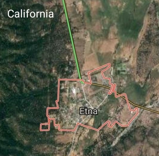 mappa etna california