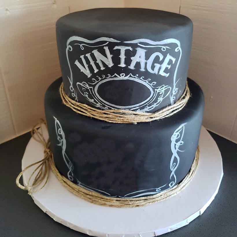 Chalkboard Cake