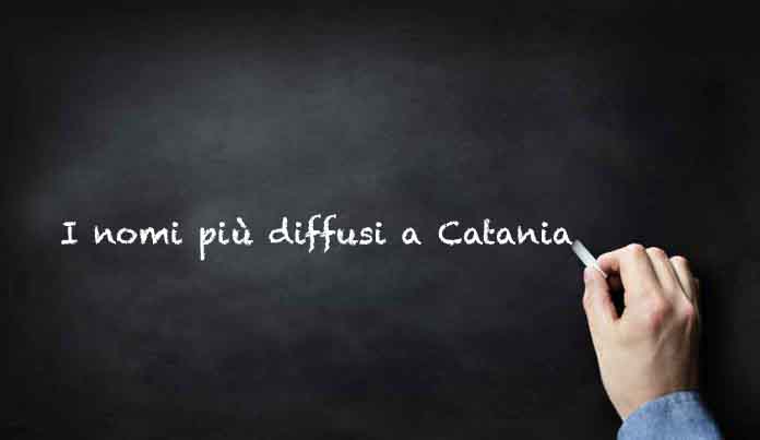 I 20 nomi più diffusi a Catania