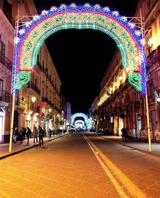 Festa di santagata via etnea