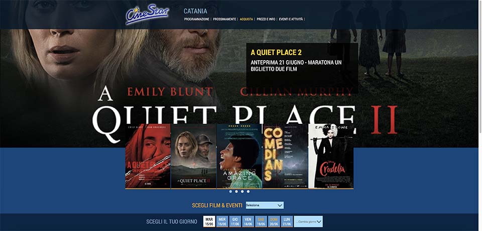 Cinestar Catania: Film in programmazione