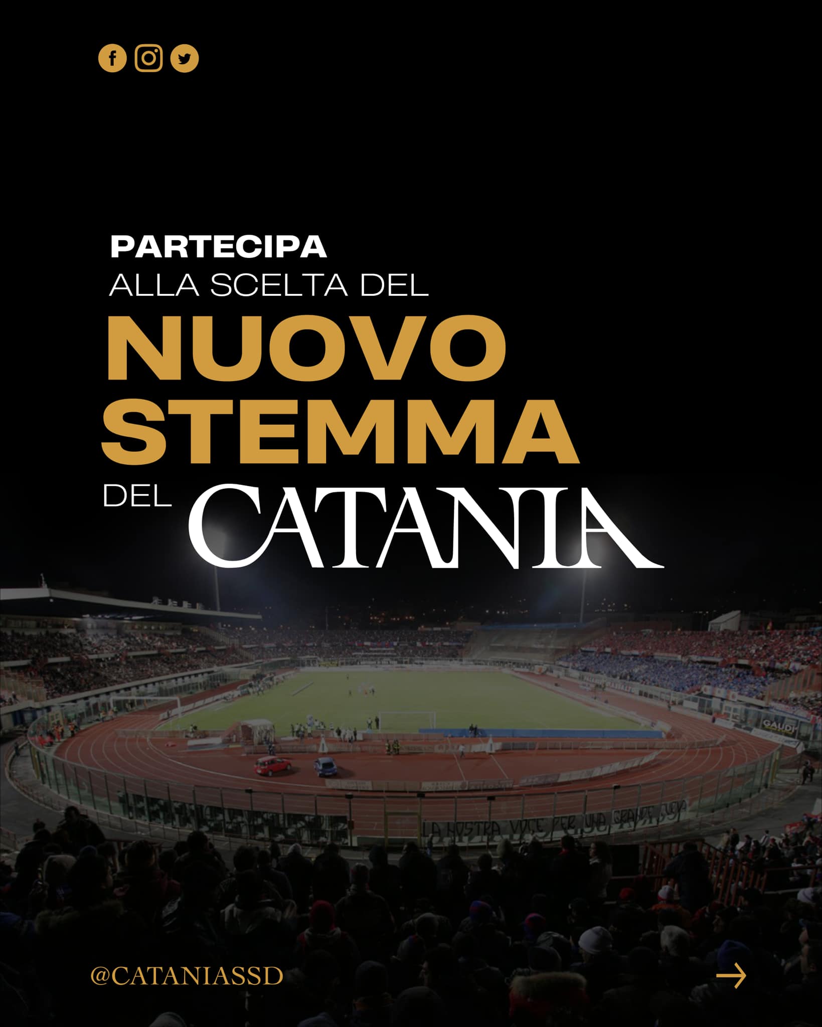 Stemma Calcio Catania SSD, al via il contest