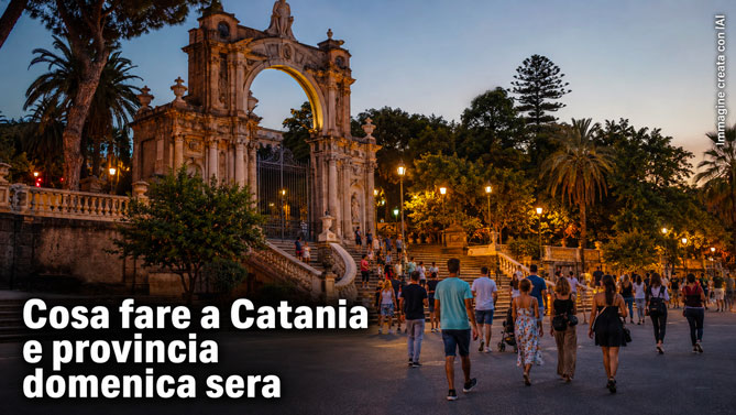 Cosa fare a Catania e provincia domenica sera 23 Agosto 2026