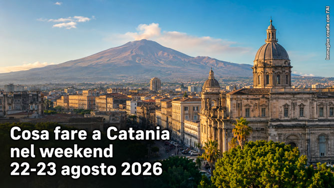 Cosa fare a Catania e provincia per il weekend del 22 e 23 Agosto 2026