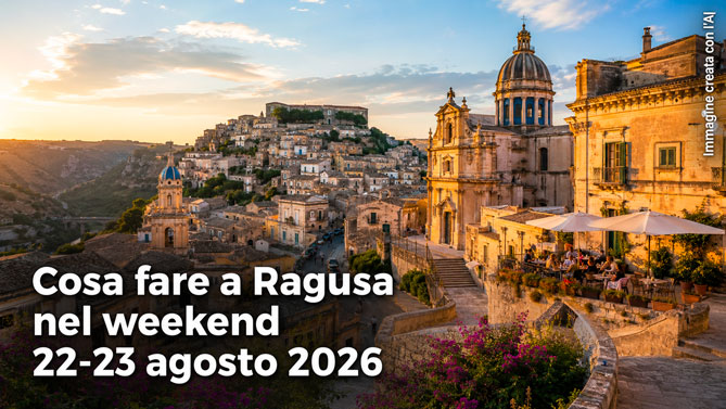Cosa fare a Ragusa e provincia per il weekend del 22 e 23 Agosto 2026