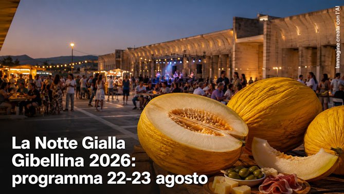 La Notte Gialla Gibellina 2026 programma 22 e 23 agosto