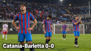 Catania Barletta 0 0 pari e fischi al Massimino