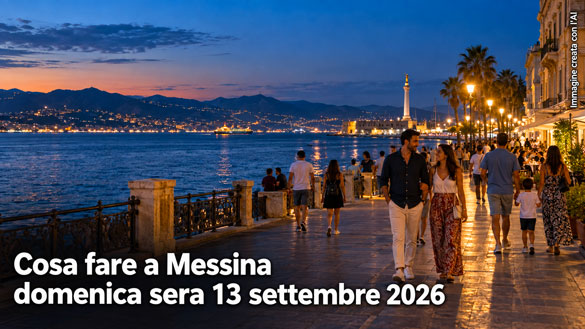 Cosa fare a Messina e provincia domenica sera 13 Settembre 2026