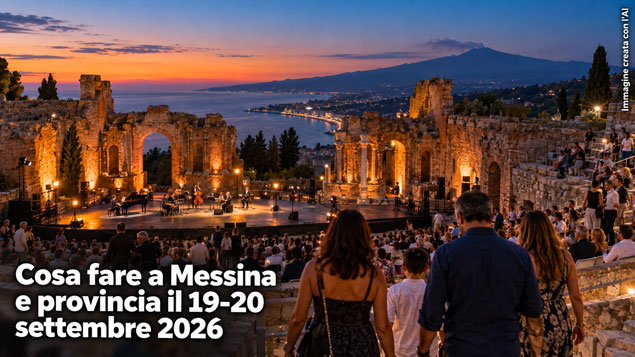 Cosa fare a Messina e provincia per il weekend del 19 e 20 Settembre 2026