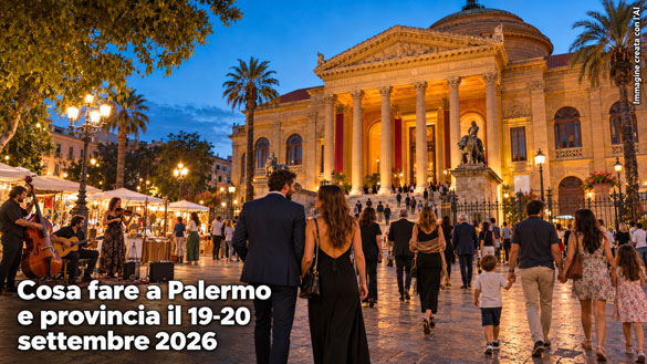Cosa fare a Palermo e provincia per il weekend del 19 e 20 Settembre 2026