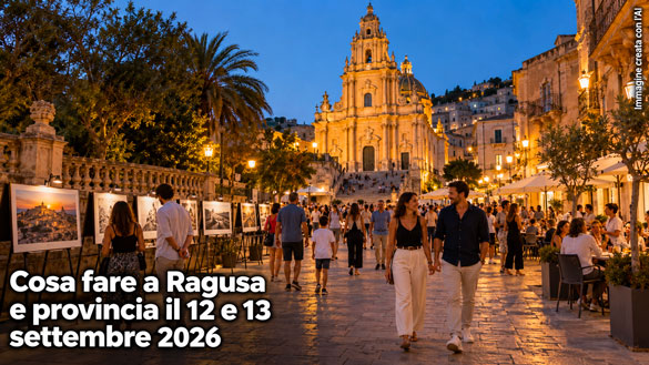 Cosa fare a Ragusa e provincia per il weekend del 12 e 13 Settembre 2026