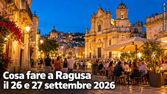Cosa fare a Ragusa e provincia per il weekend del 26 e 27 Settembre 2026