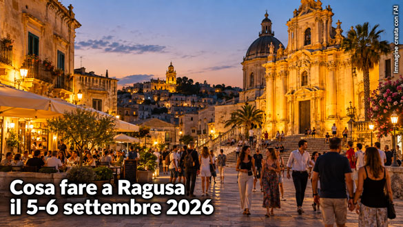 Cosa fare a Ragusa e provincia per il weekend del 5 e 6 Settembre 2026