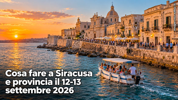 Cosa fare a Siracusa e provincia per il weekend del 12 e 13 Settembre 2026