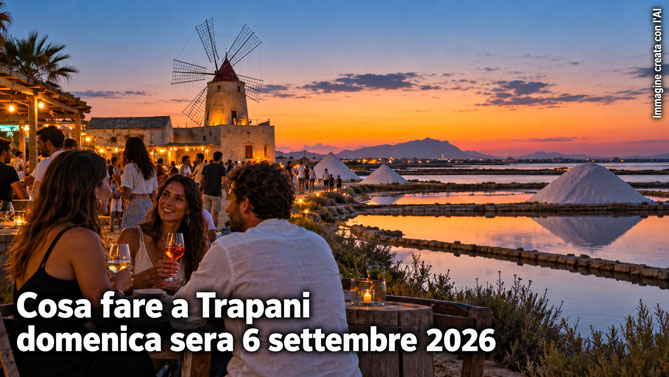 Cosa fare a Trapani e provincia domenica sera 06 Settembre 2026