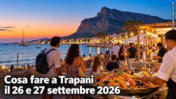 Cosa fare a Trapani e provincia per il weekend del 26 e 27 Settembre 2026