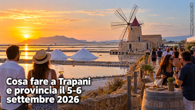 Cosa fare a Trapani e provincia per il weekend del 5 e 6 Settembre 2026