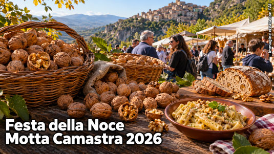 Festa della Noce Motta Camastra 2026 date e cosa sapere