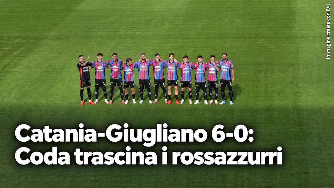 Catania Giugliano 6 0 Coda trascina i rossazzurri