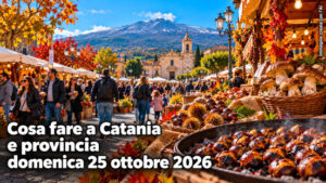 Cosa fare a Catania e provincia domenica 25 Ottobre 2026