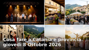 Cosa fare a Catania e provincia giovedì 8 Ottobre 2026