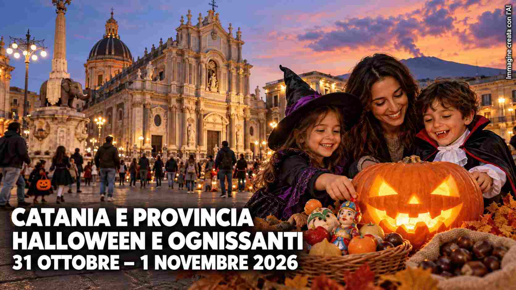 Cosa fare a Catania e provincia sabato 31 Ottobre e domenica 1 Novembre 2026: guida a Halloween e Ognissanti