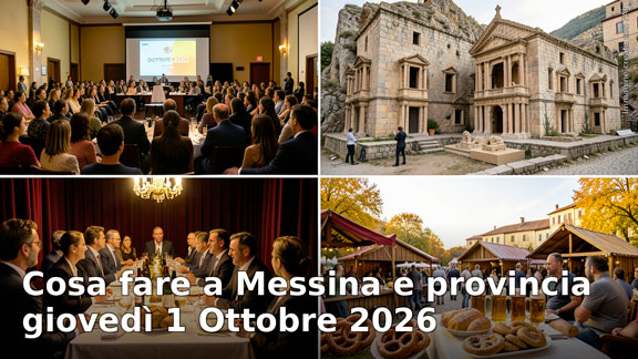 Cosa fare a Messina e provincia giovedì 1 ottobre 2026