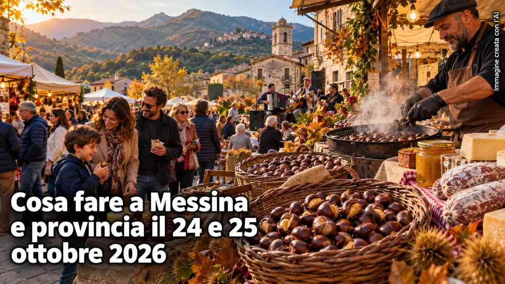 Cosa fare a Messina e provincia nel weekend del 24 e 25 ottobre 2026