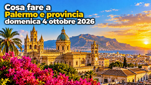 Cosa fare a Palermo e provincia domenica 4 Ottobre 2026