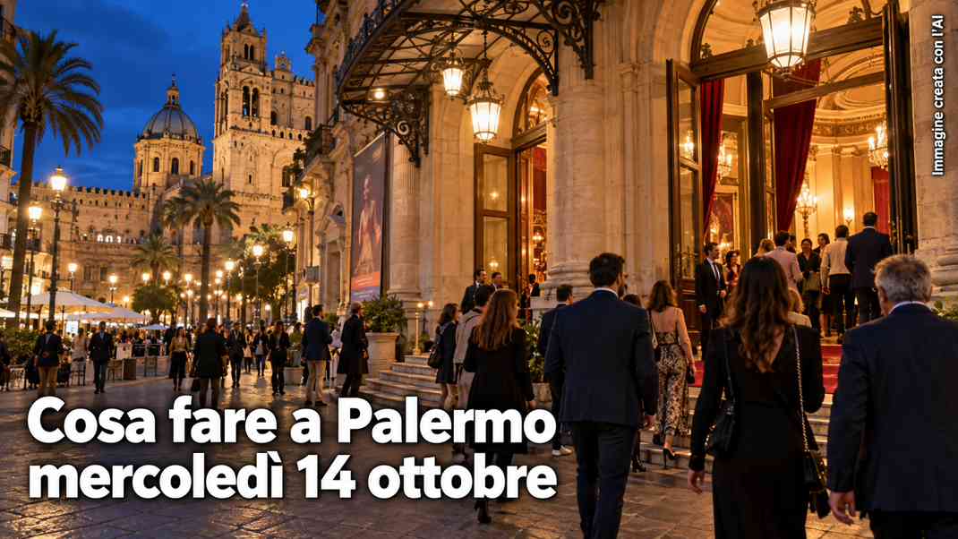 Cosa fare a Palermo e provincia mercoledì 14 Ottobre 2026