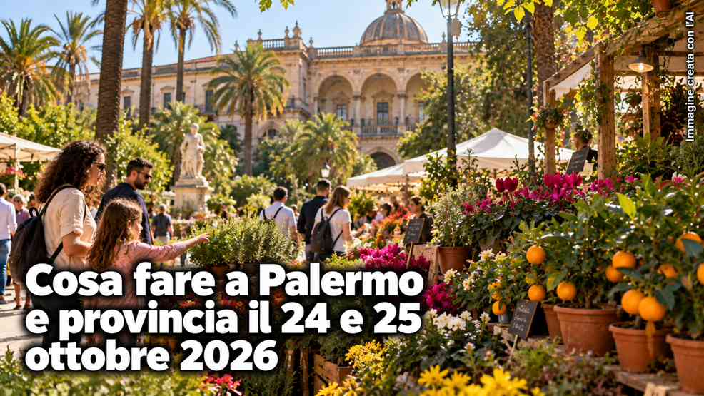 Cosa fare a Palermo e provincia nel weekend del 24 e 25 ottobre 2026