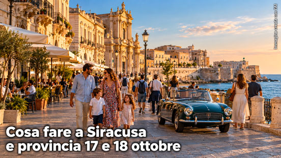 Cosa fare a Siracusa e provincia nel weekend del 17 e 18 ottobre 2026