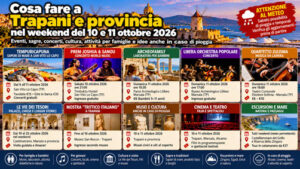Cosa fare a Trapani e provincia nel weekend del 10 e 11 Ottobre 2026