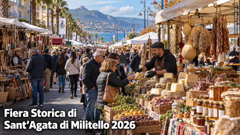 Fiera Storica di Sant’Agata di Militello 2026 14 e 15 novembre