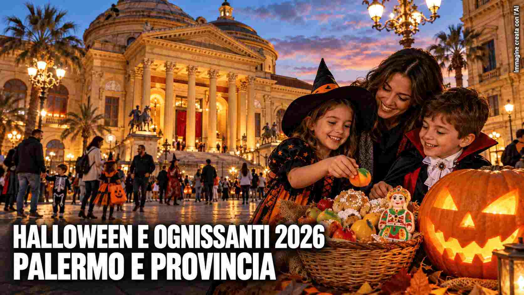 Cosa fare a Palermo e provincia sabato 31 Ottobre e domenica 1 Novembre 2026: guida a Halloween e Ognissanti