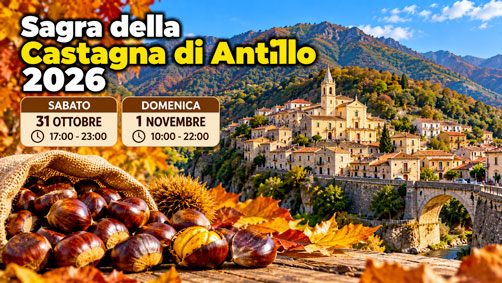 Sagra della Castagna di Antillo 2026: programma e orari